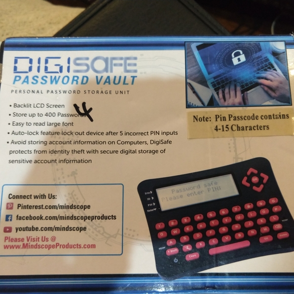 Digisafe Password Vault - Picture 4 of 4